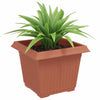 Vidaxx quadratischer Blumentopf 6 Stück ziegelrot 23 x 23 x 17,5 cm