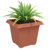 Vidaxx quadratischer Blumentopf 6 Stück ziegelrot 28,5 x 28,5 x 22 cm