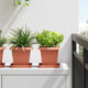Vidaxx quadratischer Blumentopf 24 Stück ziegelrot 16 x 16 x 14 cm