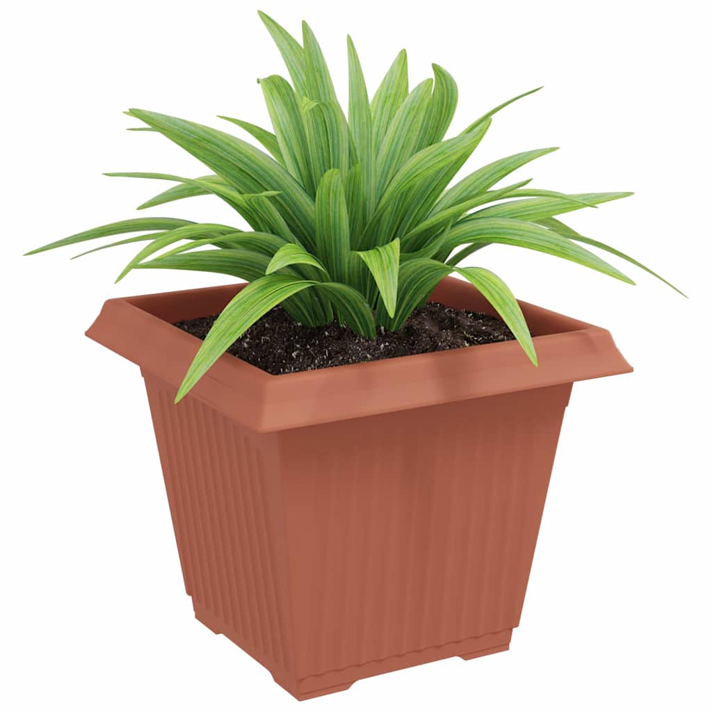 Vidaxx quadratischer Blumentopf 24 Stück ziegelrot 38 x 38 x 30 cm