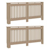 Vidaxxl Heizkörperabdeckung 2 Stück braun 172 x 19 x 81,5 cm Holzwerkstoff