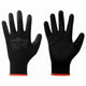 VidaXL Arbeitshandschuhe 24 Stück schwarz 7 s Polyester