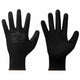VidaXL Arbeitshandschuhe 12 Stück schwarz 8 m Polyester