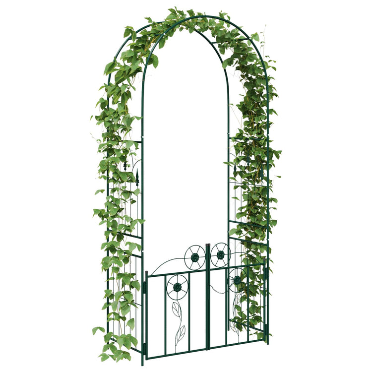 Vidaxxl Gartenbogen mit Schloss Grün 102 x 50 x 218 cm