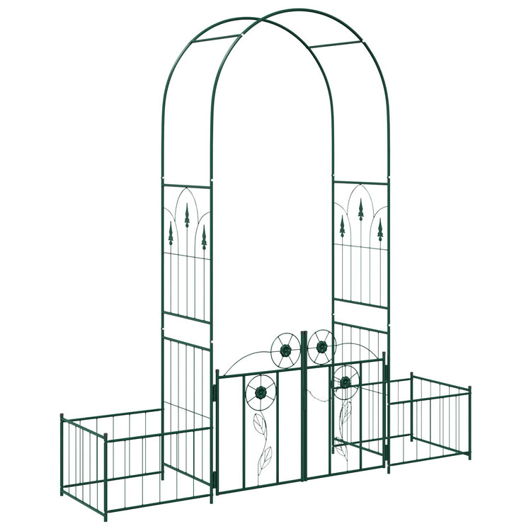 Vidaxxl Gartenbogen mit Schloss Grün 203 x 50 x 218 cm