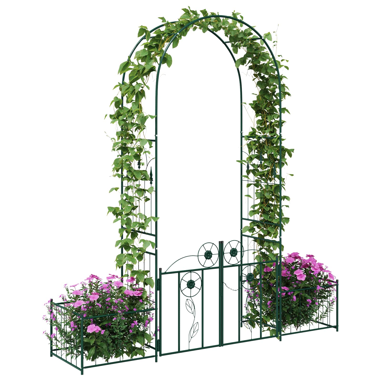 Vidaxxl Gartenbogen mit Schloss Grün 203 x 50 x 218 cm