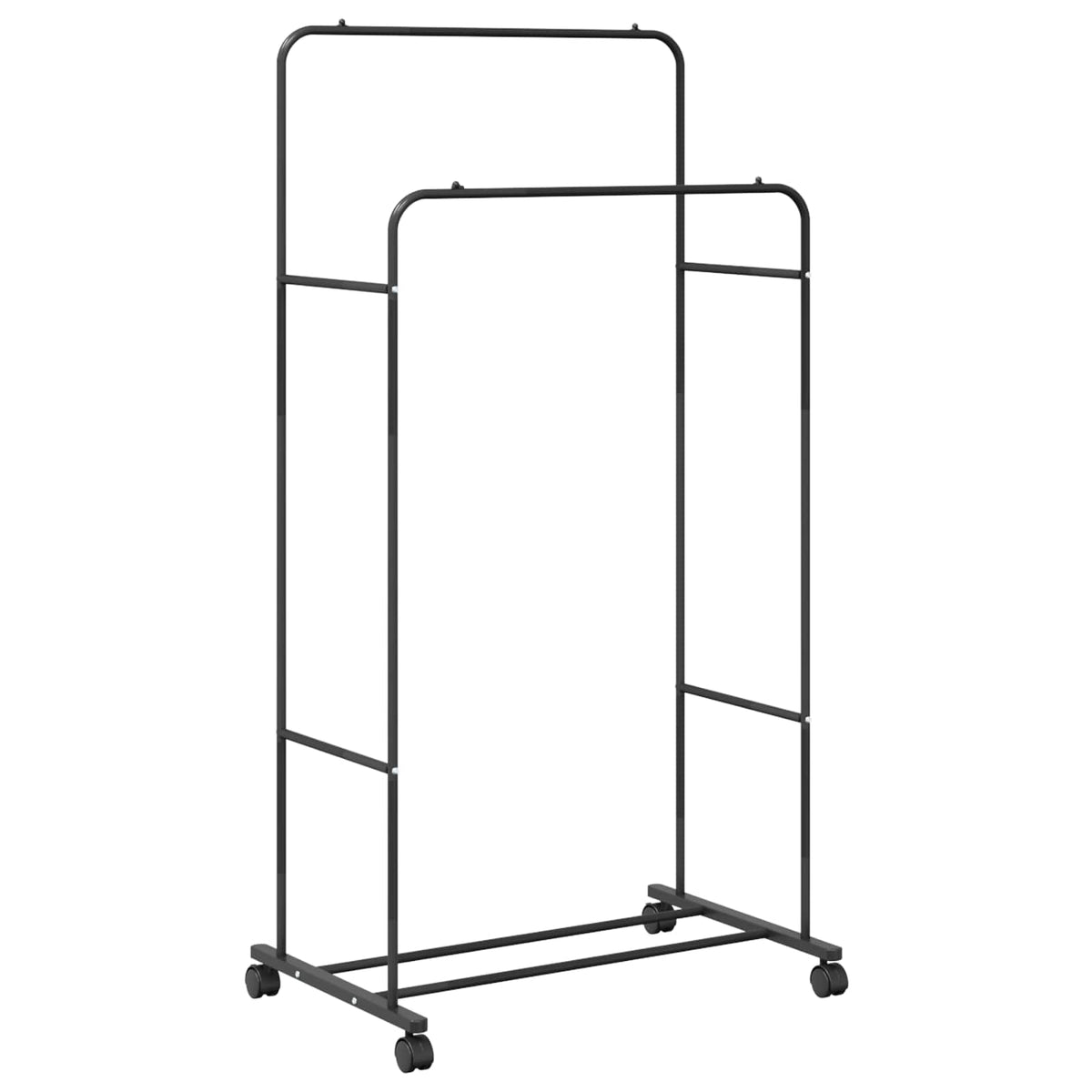 Vidaxx Kleiderständer schlicht schwarz 80 x 53 x 156 cm