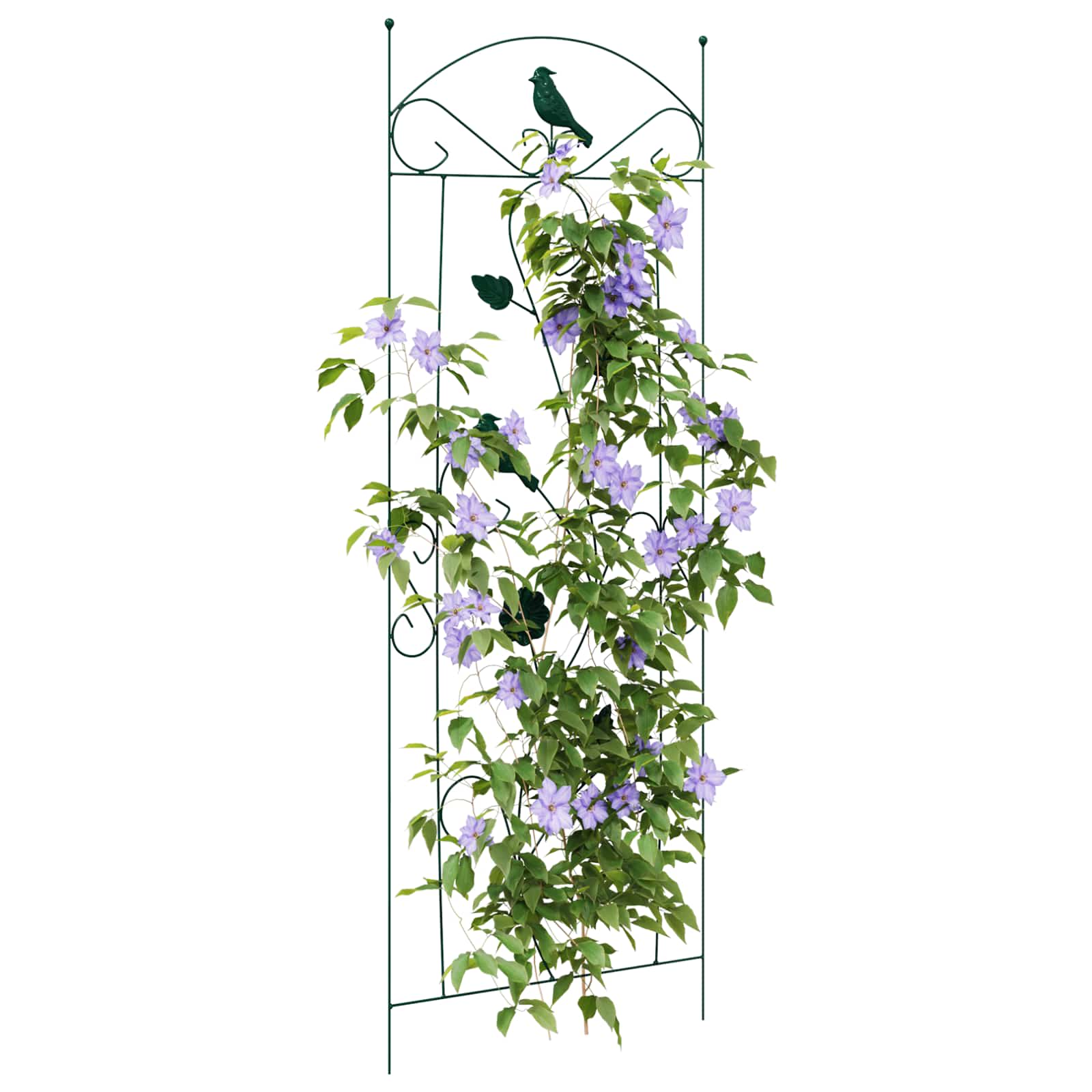 Vidaxl Gartenzaun 3 Stück grün 110 x 40 cm Stahl