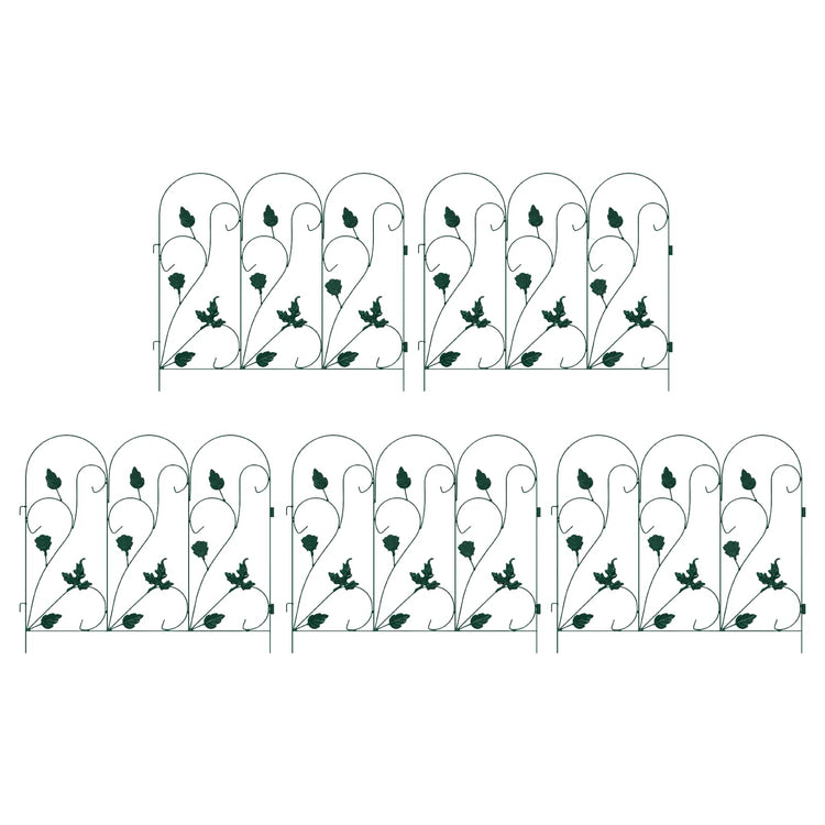 Vidaxl Gartenzaungitter grün 307 x 54,5 x 0,3 cm