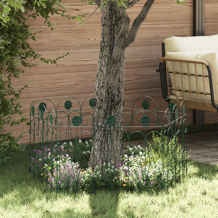 Vidaxl Gartenzaungitter grün 305,5 x 55,5 x 0,3 cm