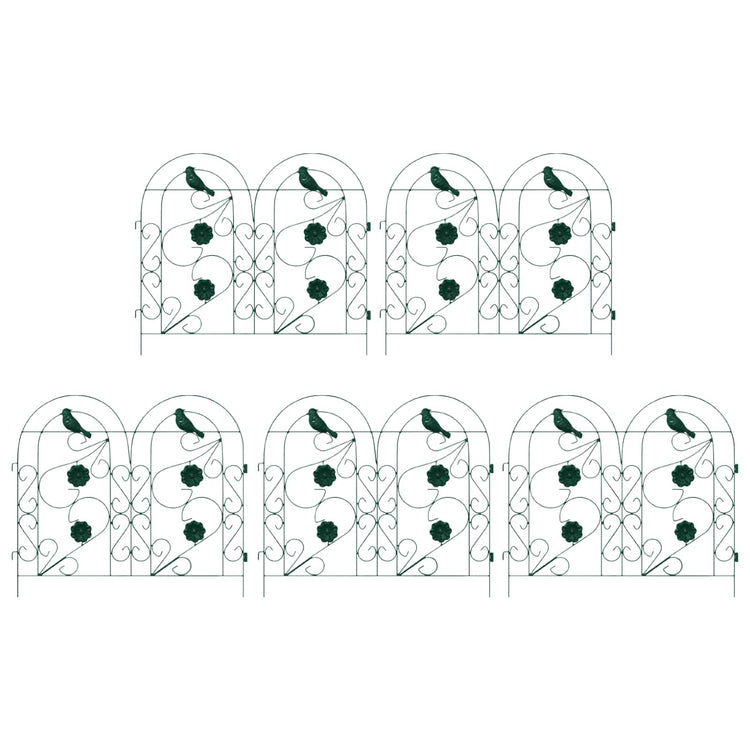 Vidaxl Gartenzaungitter grün 308,5 x 54,5 x 0,3 cm