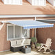Vidaxx faltbarer Sonnenschirm blau und weiß 350 x 250 cm