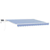 Vidaxx faltbarer Sonnenschirm blau und weiß 350 x 250 cm