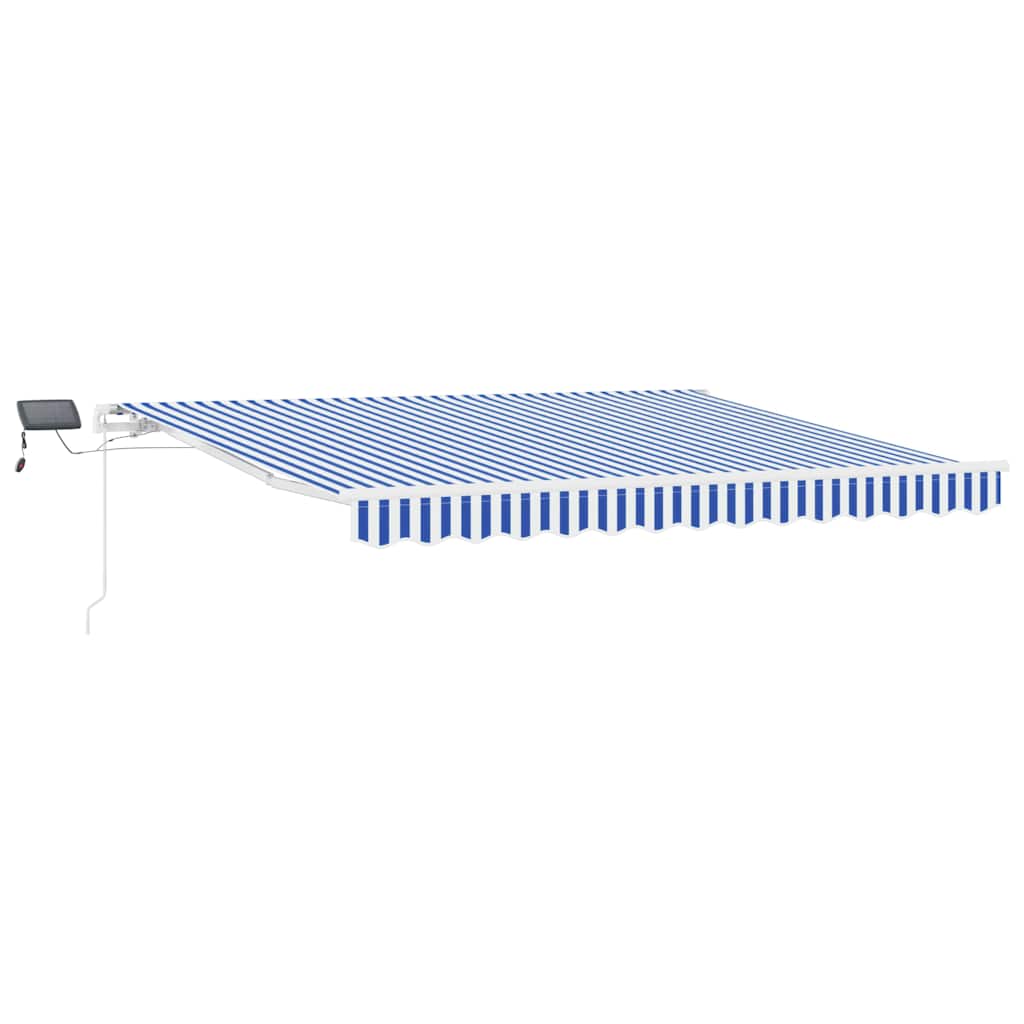 Vidaxx faltbarer Sonnenschirm blau und weiß 350 x 250 cm