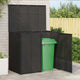Vidaxx Abfallbehälterbox 2 Stück schwarz 65 x 80 x 115 cm Polyethylen