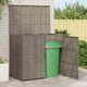Vidaxx Abfallbehälterbox 2 Stück grau 65 x 80 x 115 cm Polyethylen