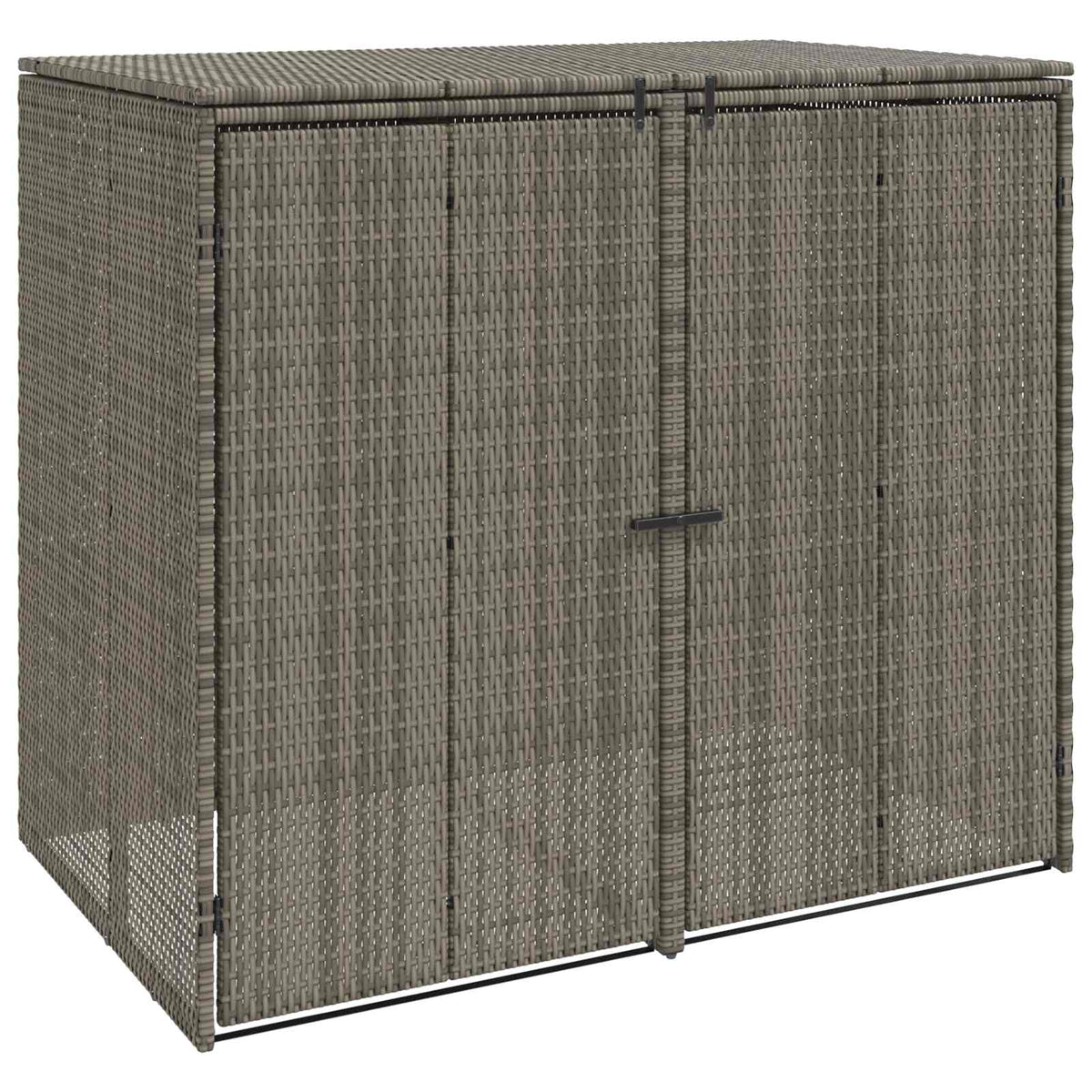 Vidaxx Abfallbehälterbox 2 Stück grau 65 x 80 x 115 cm Polyethylen