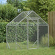 Vidaxl Hühnerstall Silber 170 x 100 x 177 cm verzinkter Stahl