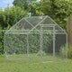 Vidaxx Hühnerstall silber 200x170x177cm verzinkter Stahl