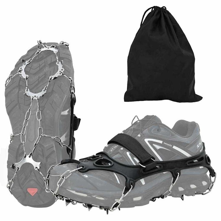 VidaXL Eisklemmen für Schuhe schwarz l