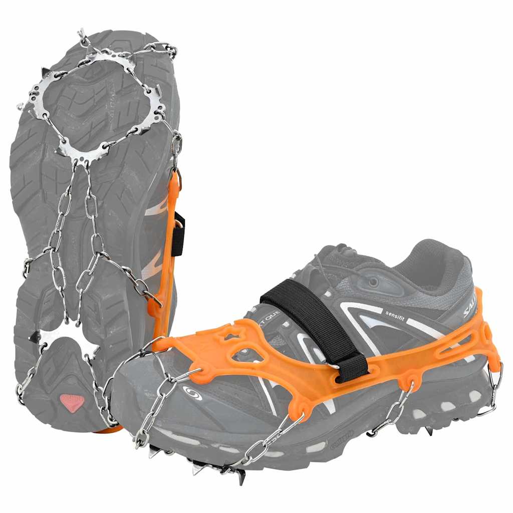 VidaXL Eisklammern für Schuhe Orange XL