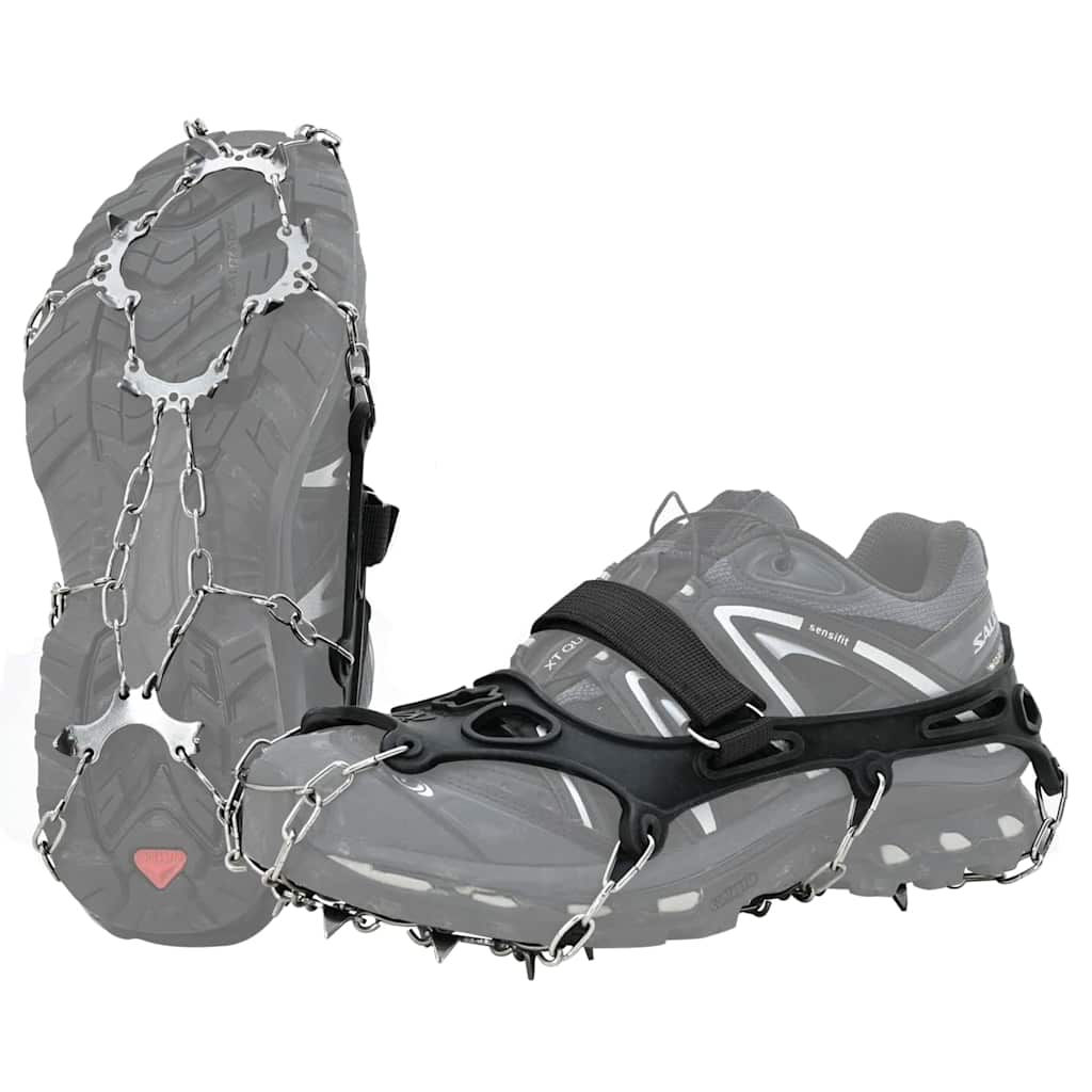 VidaXL Eisklemmen für Schuhe schwarz XL