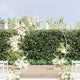 VidaXL Hochzeitskante Weiß 220 x 45 x 200 cm Stahl