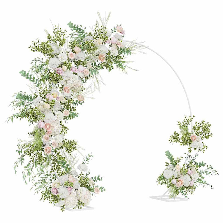 VidaXL Hochzeitskante Weiß 220 x 45 x 200 cm Stahl