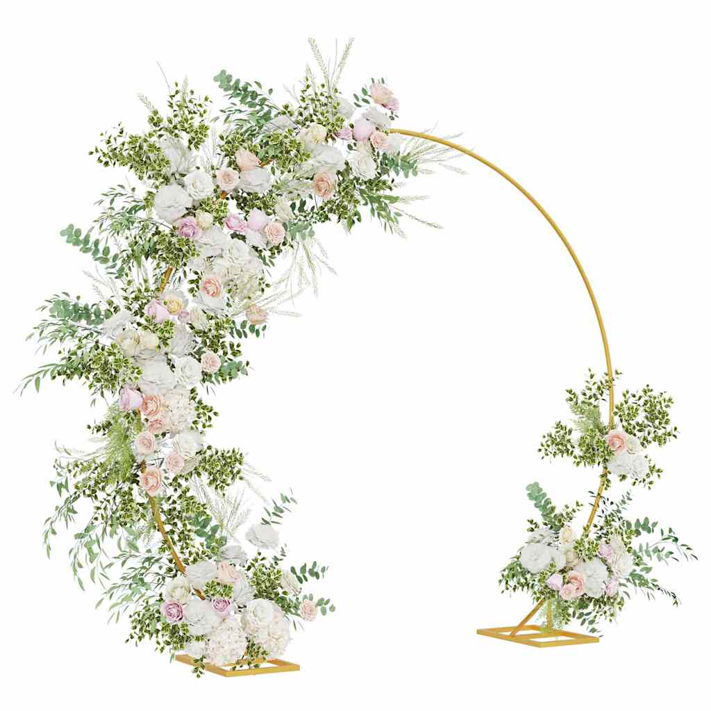 VidaXL Hochzeitskante Gold 220 x 45 x 200 cm Stahl
