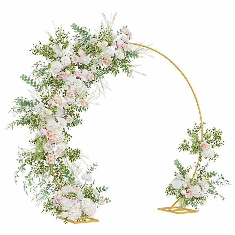 VidaXL Hochzeitskante Gold 220 x 45 x 200 cm Stahl