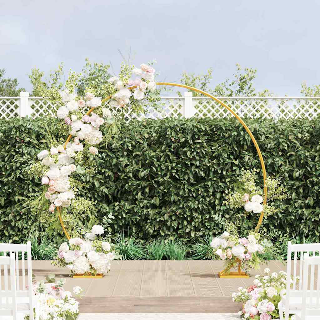 VidaXL Hochzeitskante Gold 220 x 45 x 200 cm Stahl