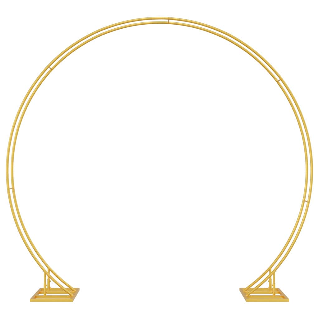 VidaXL Hochzeitskante Gold 220 x 45 x 200 cm Stahl