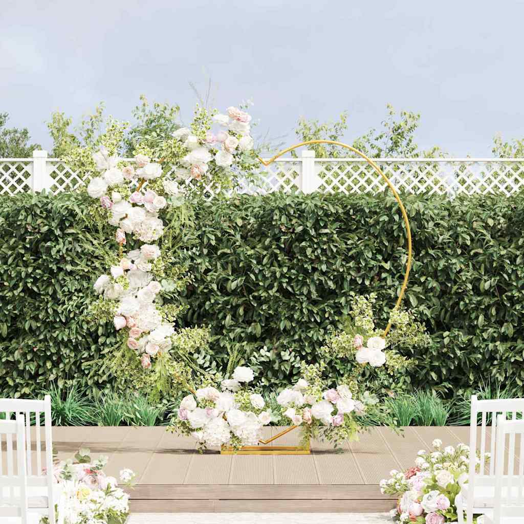 Vidaxx Hochzeitskante Gold 195 x 35 x 211 cm Stahl