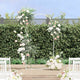VidaXL Hochzeitskante Weiß 100 x 39 x 200 cm Stahl