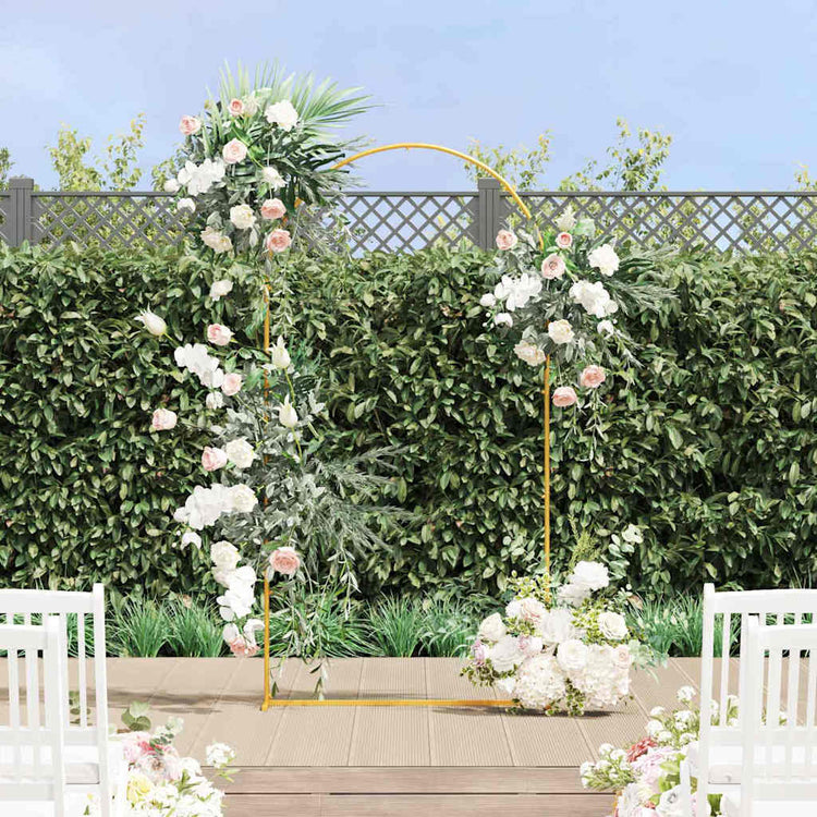 Vidaxx Hochzeitskante Gold 100 x 39 x 200 cm Stahl