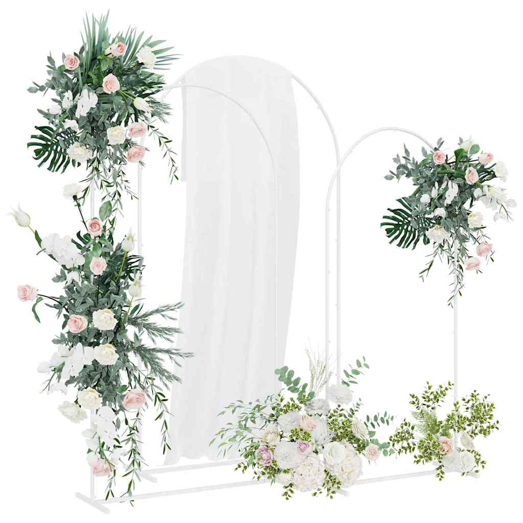 VidaXL Hochzeitskante 3 Stk. Weißer Stahl