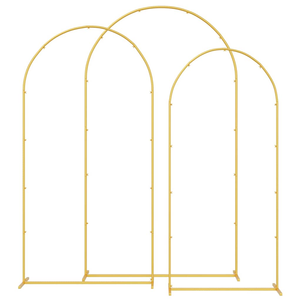 VidaXL Hochzeitskante 3 Stk. Goldstahl