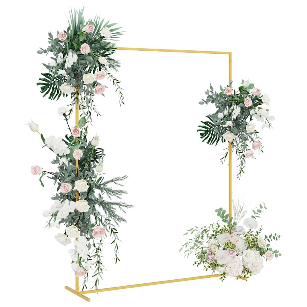 Vidaxx Hochzeitsbordüre Gold 150 x 49,5 x 200 cm Stahl