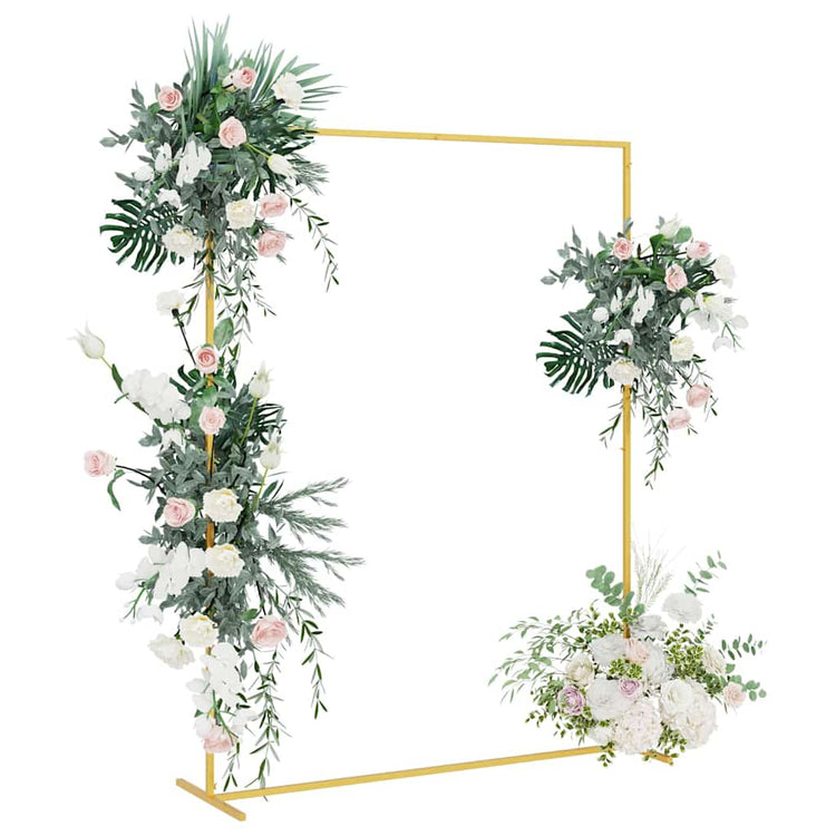 Vidaxx Hochzeitsbordüre Gold 150 x 49,5 x 200 cm Stahl