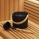 VidaXL Saunazubehör-Set 2-tlg. Schwarz