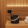 VidaXL Saunazubehör-Set 2-tlg. Schwarz
