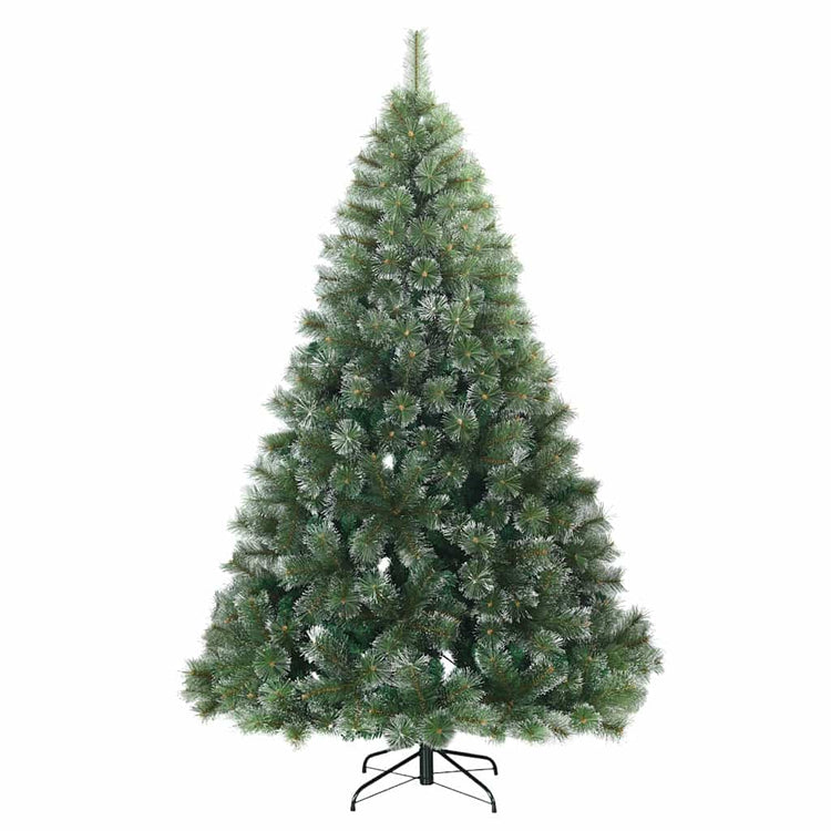 Vidaxl Künstlicher Weihnachtsbaum mit Federzweigen, schneebedecktes Grün 180 cm