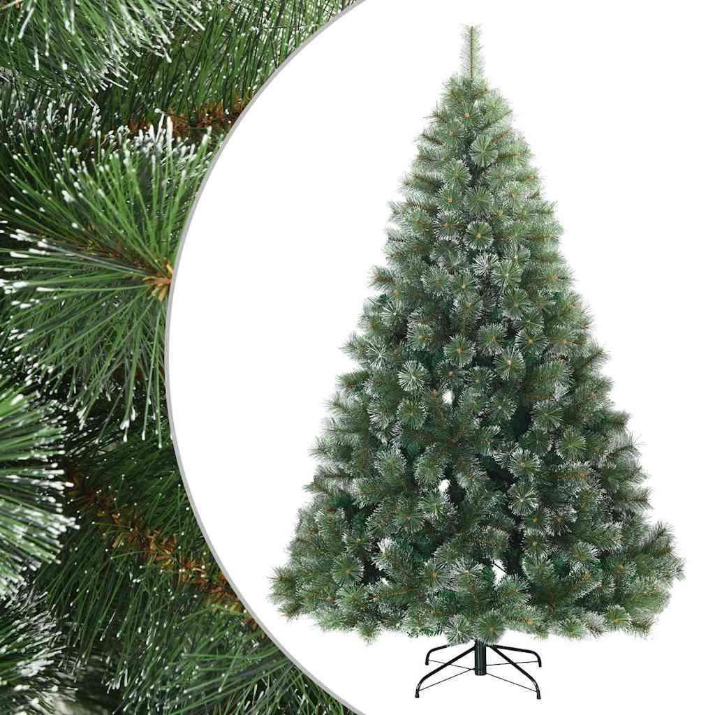 Vidaxx künstlicher Weihnachtsbaum mit Federzweigen, schneebedecktes Grün 210 cm
