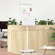 Vidaxx magnetisches Whiteboard grau und weiß 62 x 62,5 x 197 cm EPS