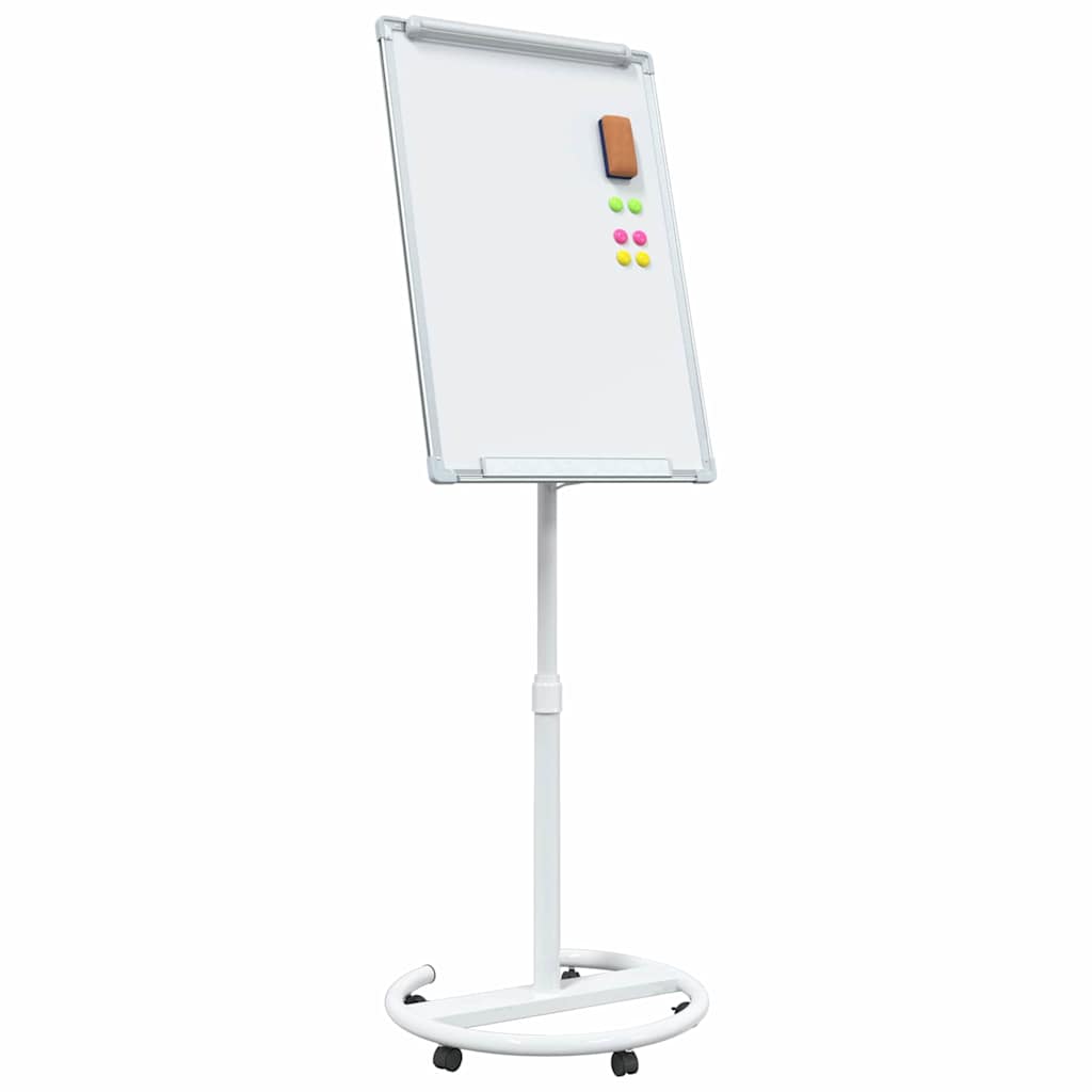Vidaxx magnetisches Whiteboard grau und weiß 62 x 62,5 x 197 cm EPS