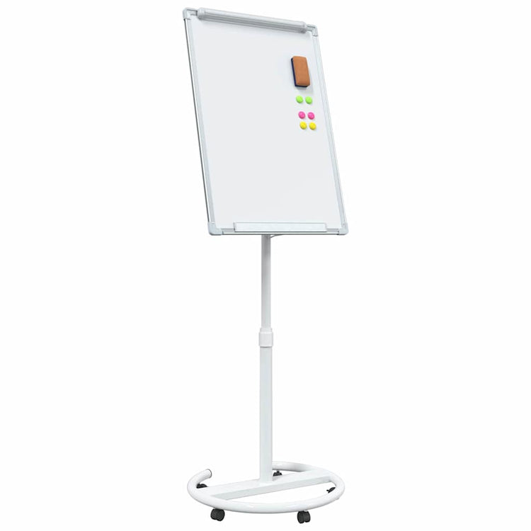 Vidaxx magnetisches Whiteboard grau und weiß 62 x 62,5 x 197 cm EPS