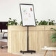 Vidaxx magnetisches Whiteboard schwarz und weiß 62 x 62,5 x 197 cm EPS