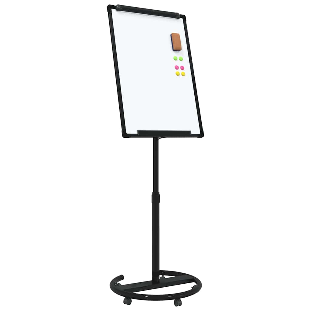 Vidaxx magnetisches Whiteboard schwarz und weiß 62 x 62,5 x 197 cm EPS