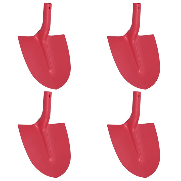 Vidaxx Schaufelkopf 4 Stück rot 39,5 x 27,5 cm pulverbeschichteter Stahl