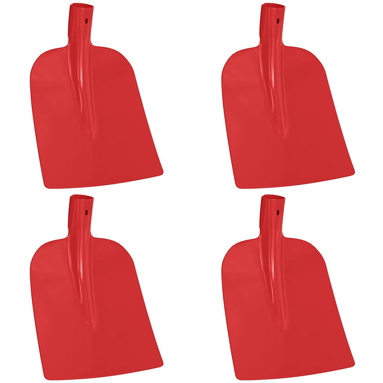 Vidaxx Schaufelkopf 4 Stück rot 32 x 24,5 cm pulverbeschichteter Stahl